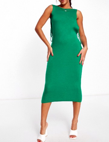 Rochie medie FASHIONKILLA, verde