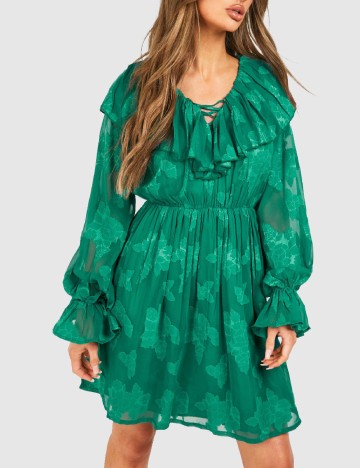 Rochie scurta Boohoo, verde