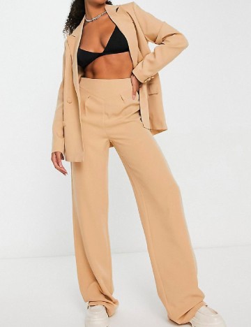 Pantaloni Unique21, maro deschis