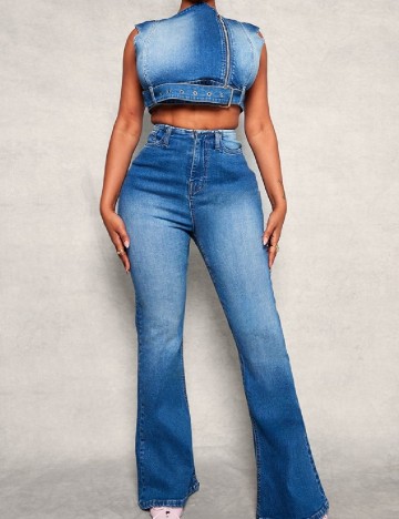 Top PrettyLittleThing, albastru