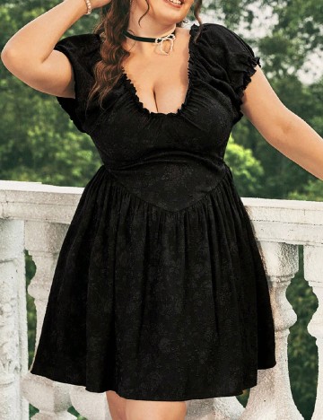 Rochie scurta SHEIN CURVE, negru