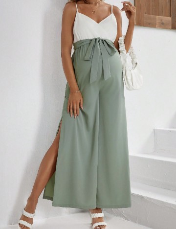 Salopeta SHEIN Maternity, verde