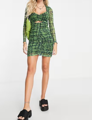 Rochie scurta Top Shop, verde