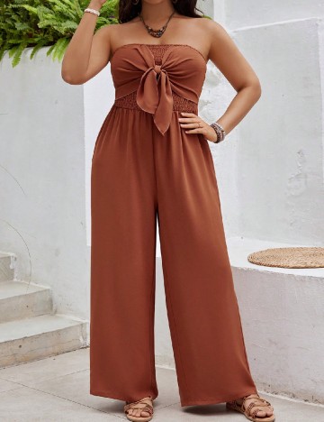 Salopeta SHEIN CURVE, maro