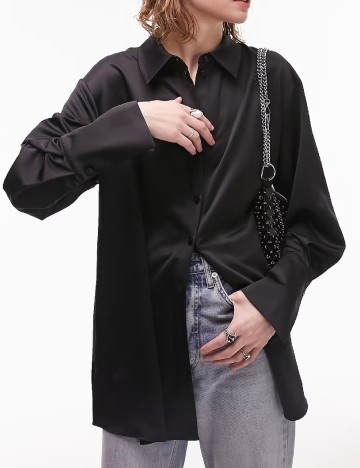 Camasa Top Shop, negru