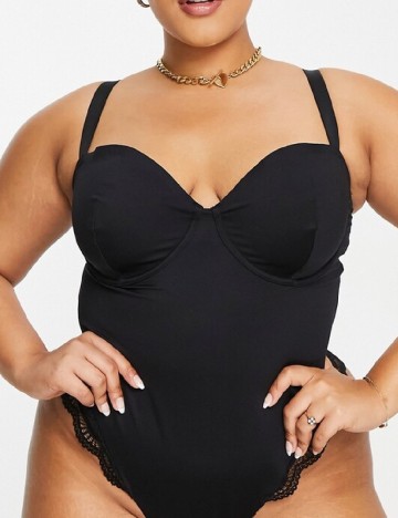 Body ASOS Curve, negru