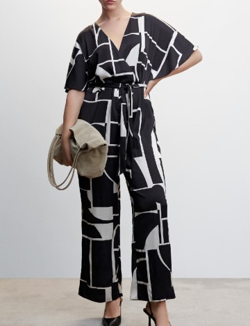 Salopeta Mango Violeta, negru