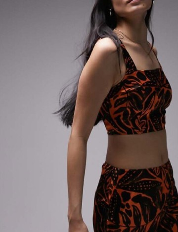 Top Top Shop, negru/portocaliu