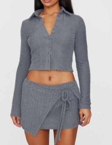 Top PrettyLittleThing, gri