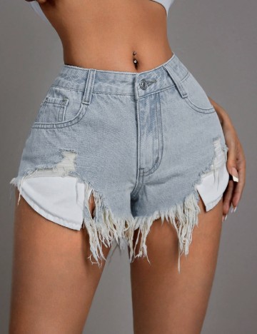 Pantaloni scurti SHEIN, bleu