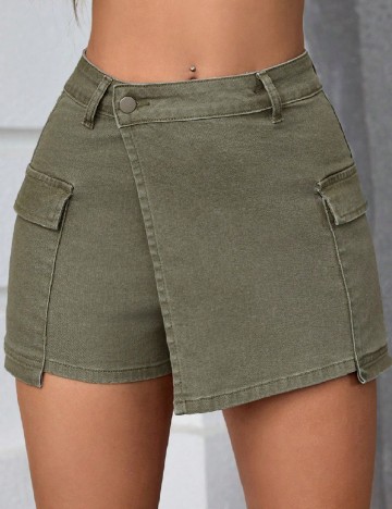 Fusta pantalon SHEIN, verde