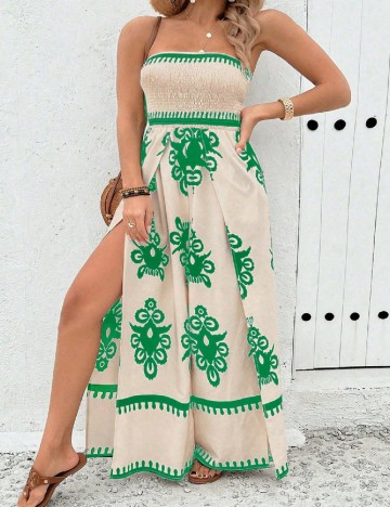 Salopeta SHEIN CURVE, crem