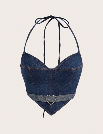 Top SHEIN, bleumarin