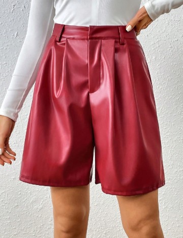 Pantaloni scurti SHEIN, rosu