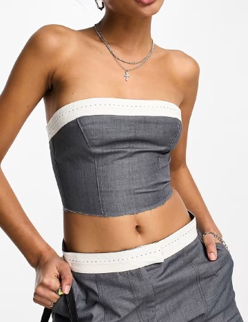 Top Reclaimed Vintage, gri