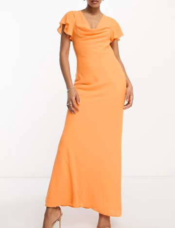 Rochie lunga ASOS, portocaliu
