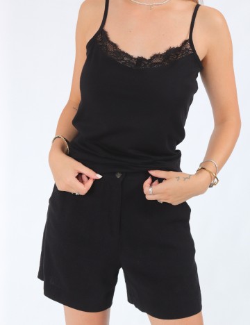 Pantaloni scurti Weekday, negru