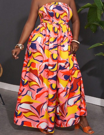 Salopeta SHEIN CURVE, mix culori