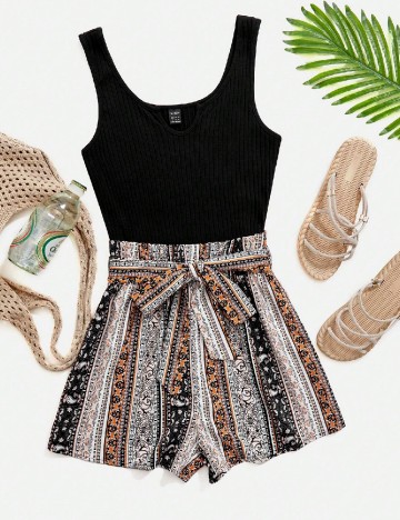 Salopeta SHEIN, mix culori