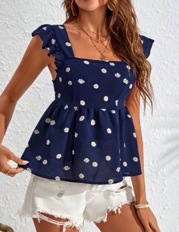 Top SHEIN, bleumarin