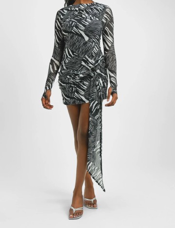 Rochie scurta Annorlunda, bleumarin inchis