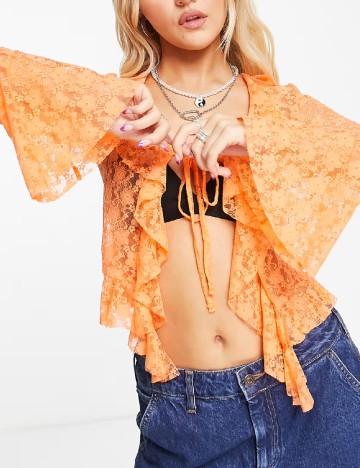 Top COLLUSION, portocaliu