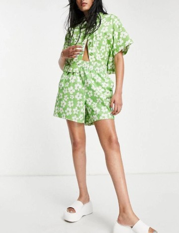 Pantaloni scurti Top Shop, verde