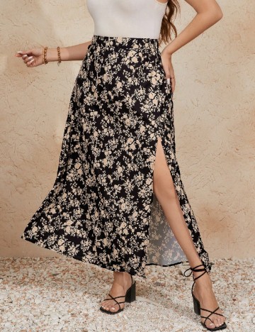 Fusta SHEIN CURVE, negru