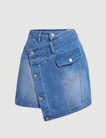 Fusta SHEIN, albastru