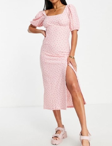 Rochie medie Miss Selfridge, roz