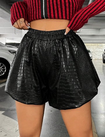 Pantaloni scurti SHEIN, negru