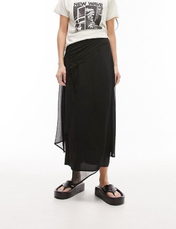 Fusta Top Shop, negru