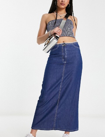 Fusta COLLUSION, albastru