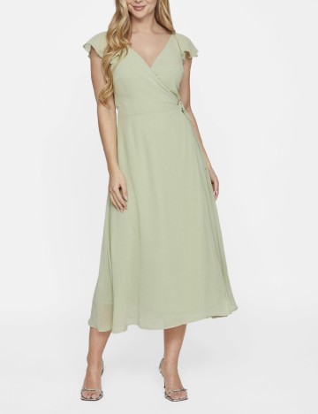 Rochie medie Vila, verde