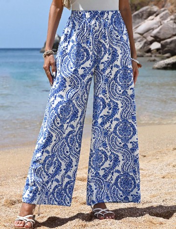 Pantaloni SHEIN, albastru