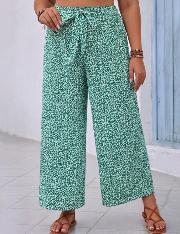 Pantaloni SHEIN CURVE, verde