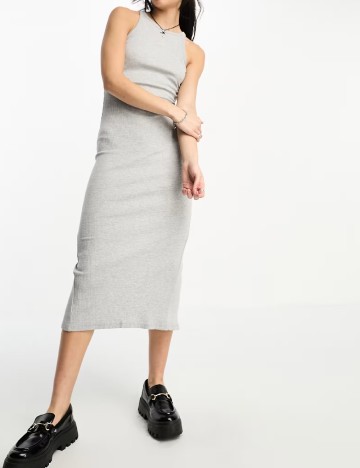Rochie medie Bershka, gri