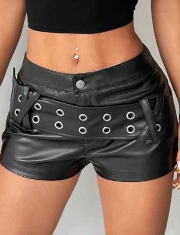 Pantaloni scurti SHEIN, negru