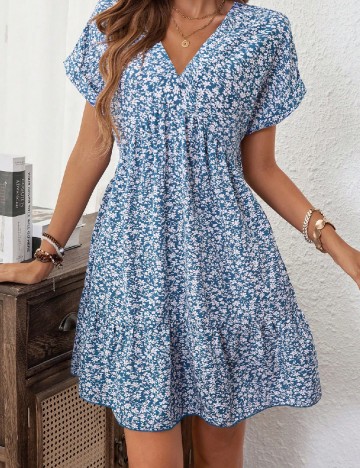 Rochie scurta SHEIN, albastru