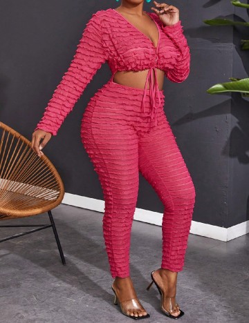 Salopeta SHEIN CURVE, roz