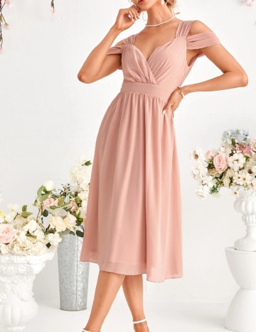 Rochie medie SHEIN, roz pal