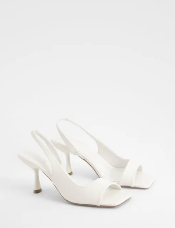 Sandale Boohoo, alb