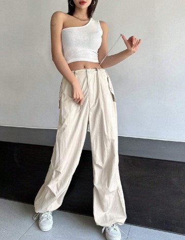 Pantaloni Dazy, crem