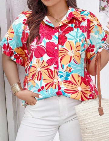 Camasa SHEIN CURVE, mix culori