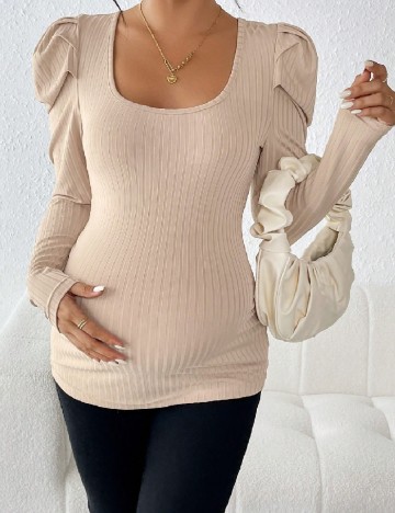 Bluza SHEIN Maternity, crem