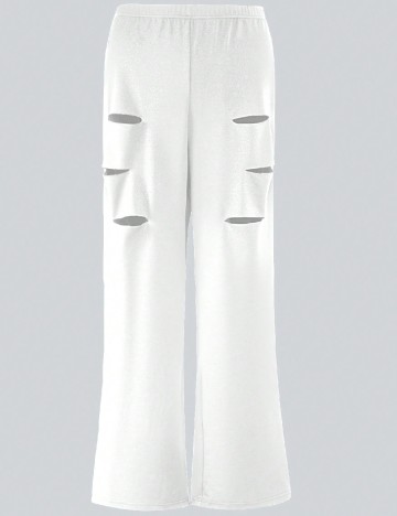 Pantaloni SHEIN CURVE, alb