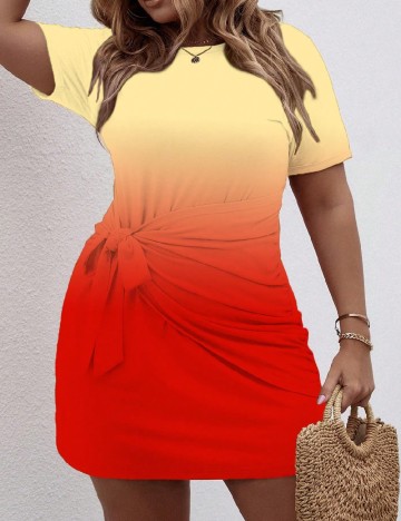 Rochie scurta SHEIN CURVE, mix culori