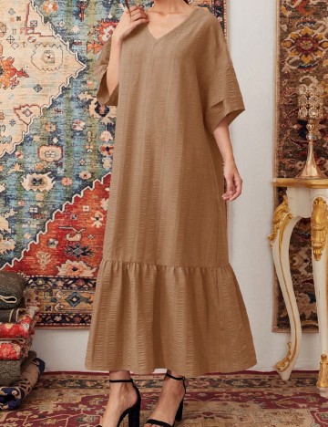 Rochie lunga SHEIN, maro deschis