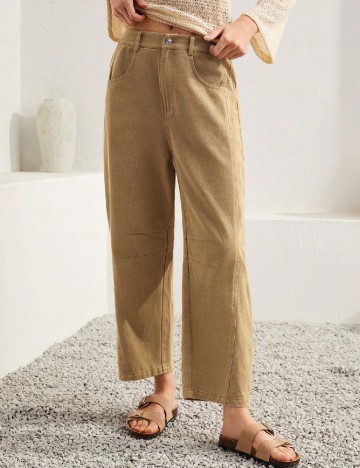 Pantaloni SHEIN, galben