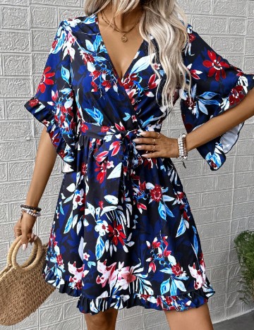 Rochie scurta SHEIN, floral print